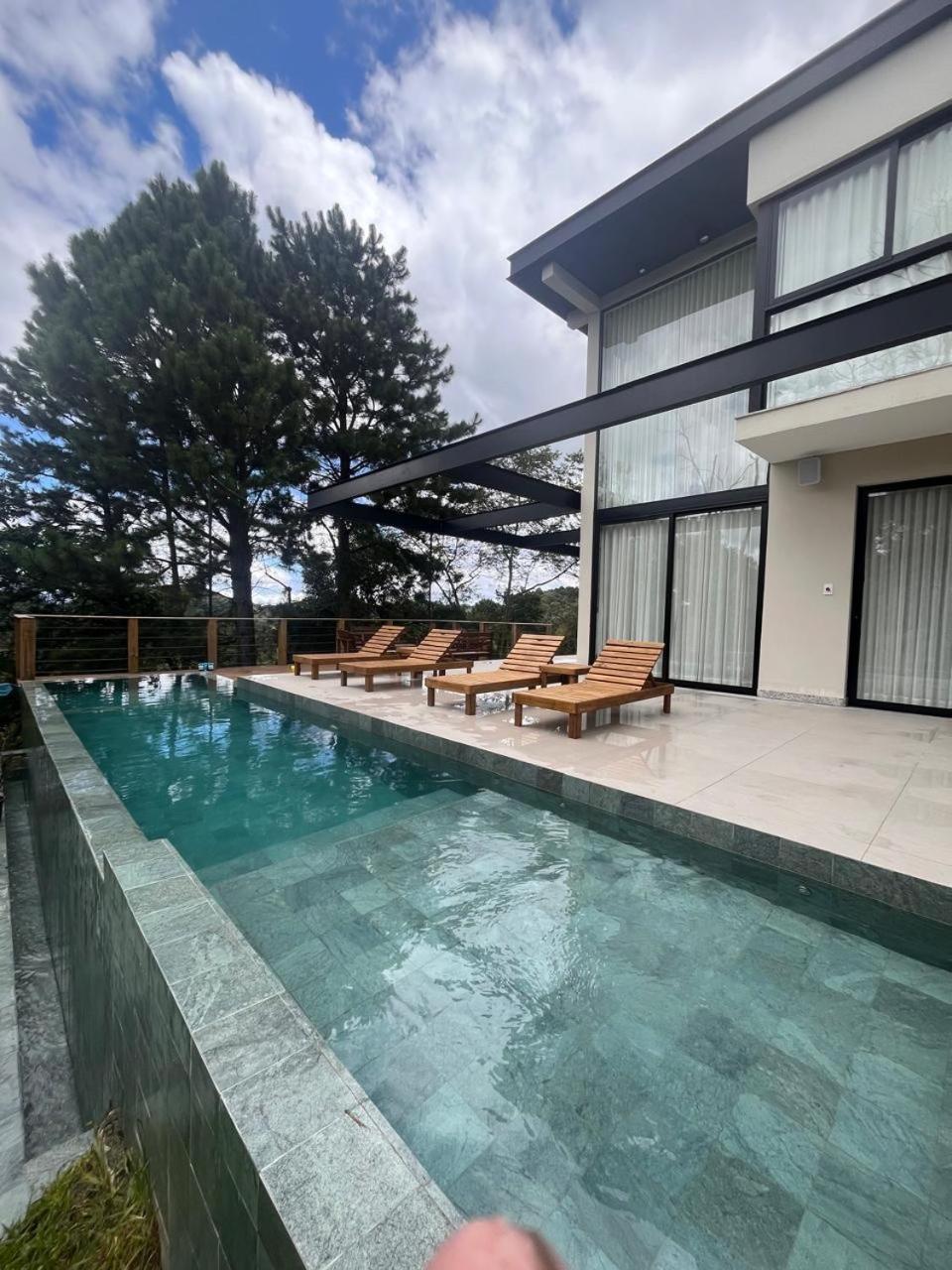 Paraiso Em Rancho Queimado Com Piscina Aquecida Extérieur photo